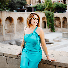 Woman portrait in Baku Old Town, Icherisheher, Azerbaijan